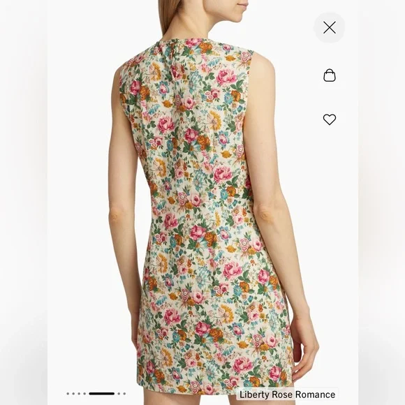 NWT DOEN Adele Dress Liberty Rose Romance Fabric Baby Doll Dress Floral - Picture 10 of 10